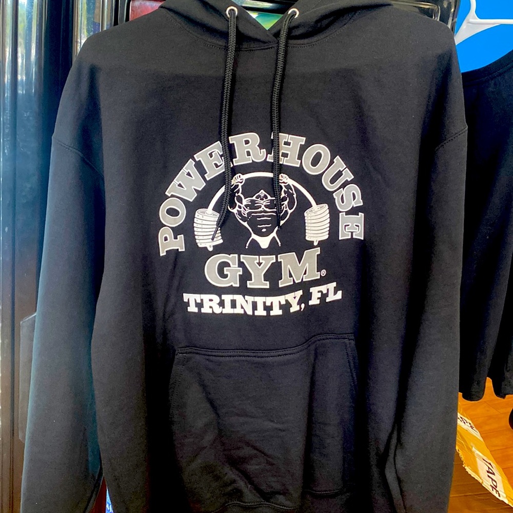 Powerhouse Gym large hoodie in black